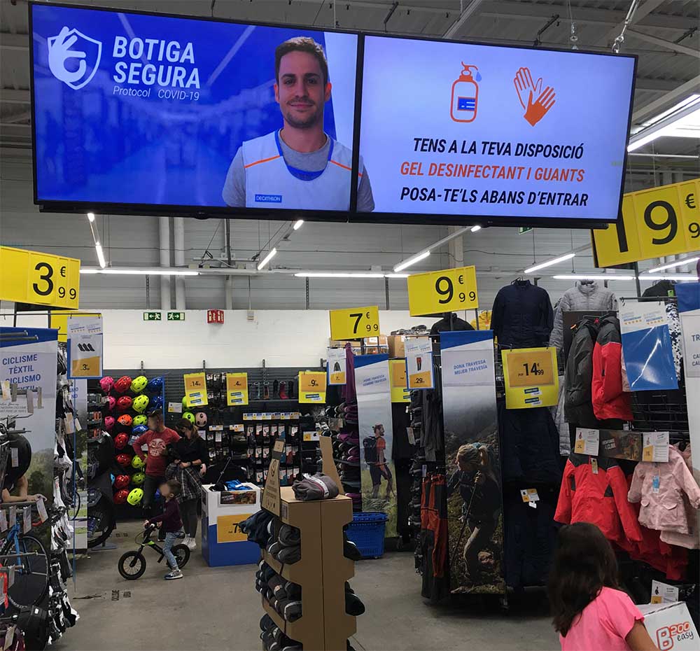 Carteleria digital contra el Covid